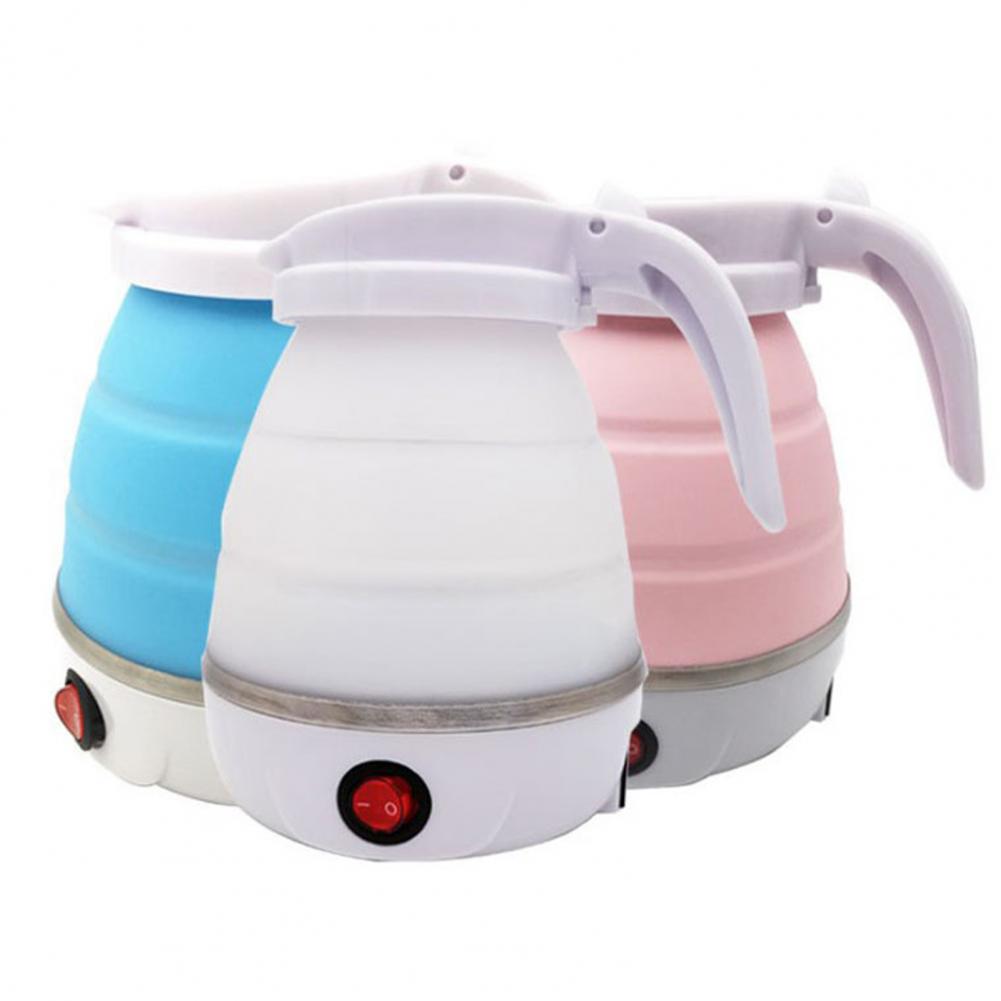 Foldable Kettle Coffee Pot Tea Kettle 1L Electric Space-saving ABS Camping Home Travel Outdoor Heating Hot Water Cup